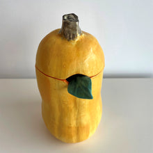 Pumpkin Salt Cellar with Leaf Spoon